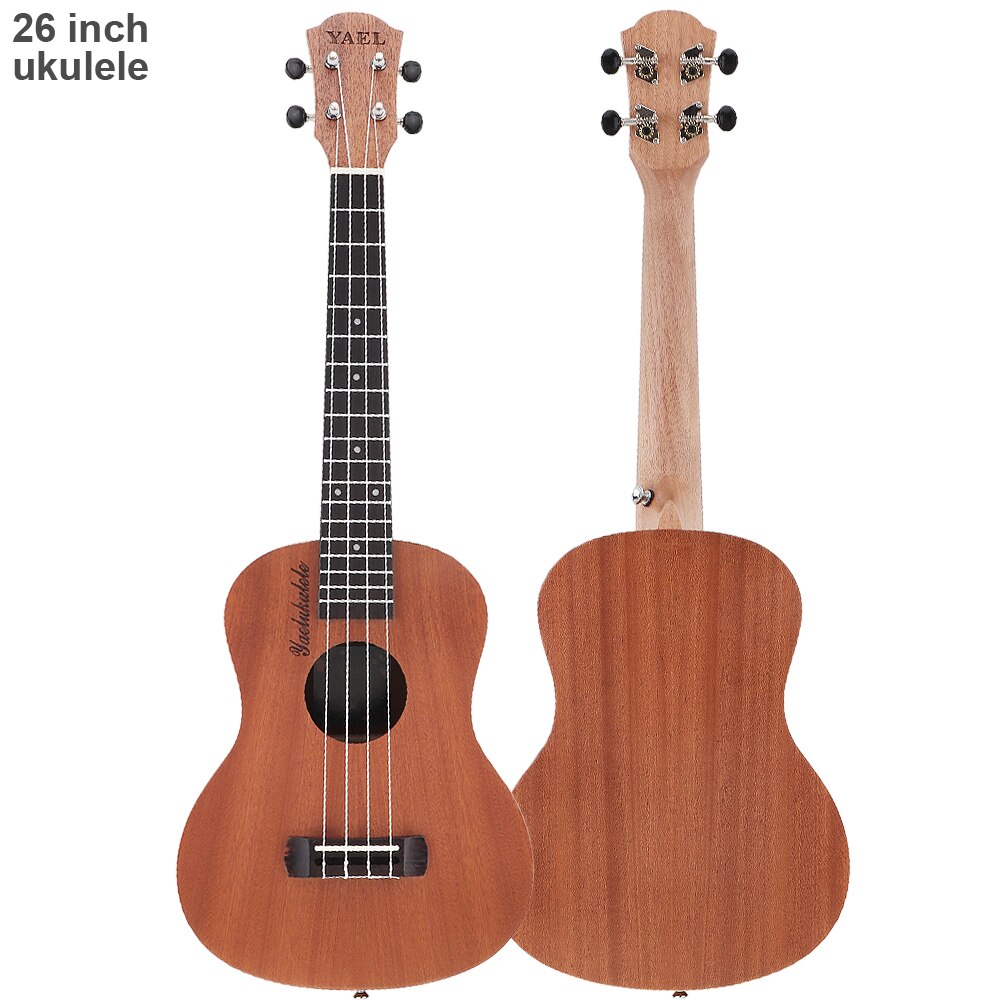 Ukulele 21/23/26 inch Soprano Ukulele Wood 15 Fret Four Strings Hawaii Guitar String Musical Instrument for Beginner