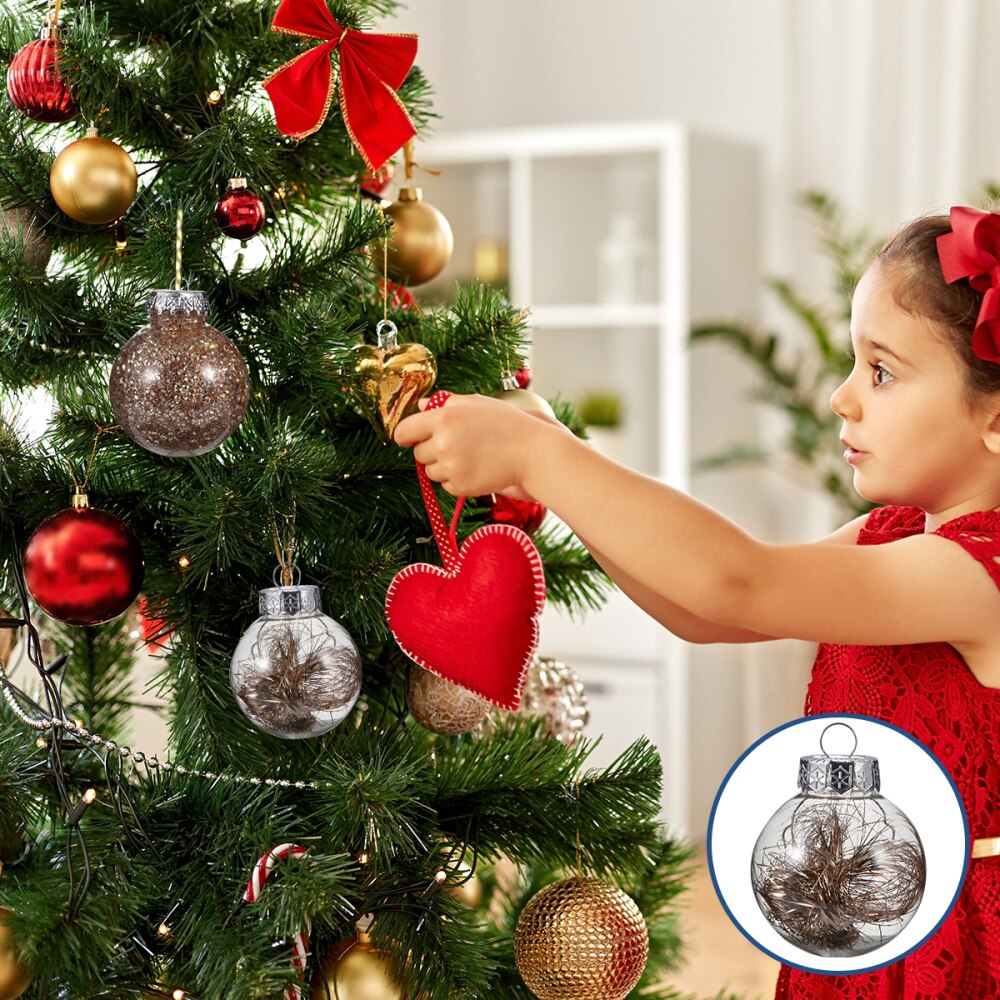 30Pcs Christmas Christmas Adorn Xmas Tree Decoration Party Supplies: Champagne Gold