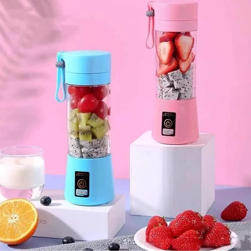 6 Blade Blender USB Mixer Electric Orange Juicer Machine Smoothie Blender Mini Food Lemon Squeezer Juice Press Extractor