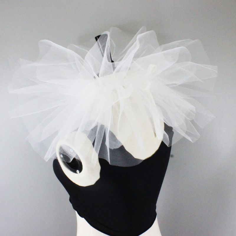 Vintage maille cou Ruff Tulle à volants col Renaissance Halloween Cosplay tour de cou X7YA