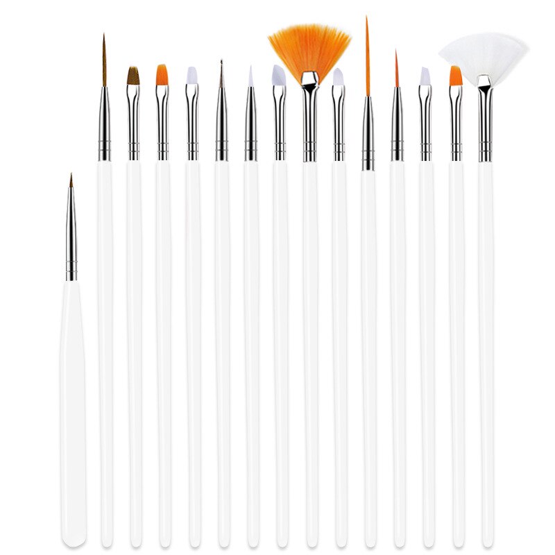 Stks Set Nail Borstel Voor Manicure Gel Brush V Grandado