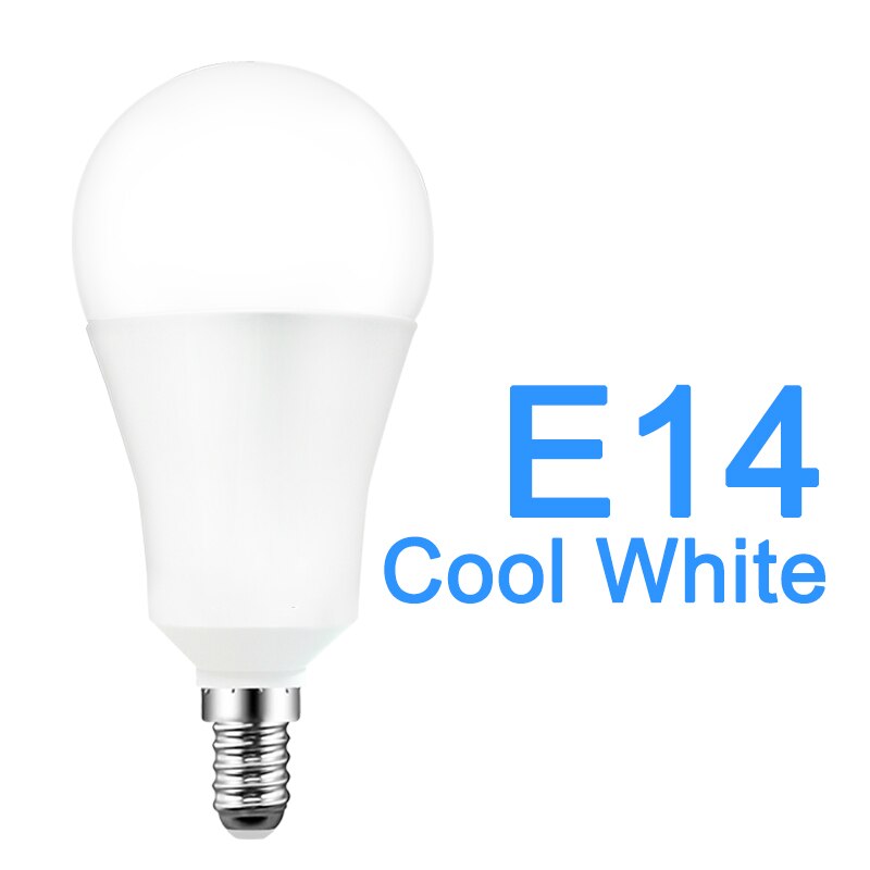 Dimbar 15w e14 wifi smart lyspære led lampe app betjene alexa google assistent stemmekontroll våkne smart lampe nattlys: E14 kjølig hvit / Lyspære  x 1