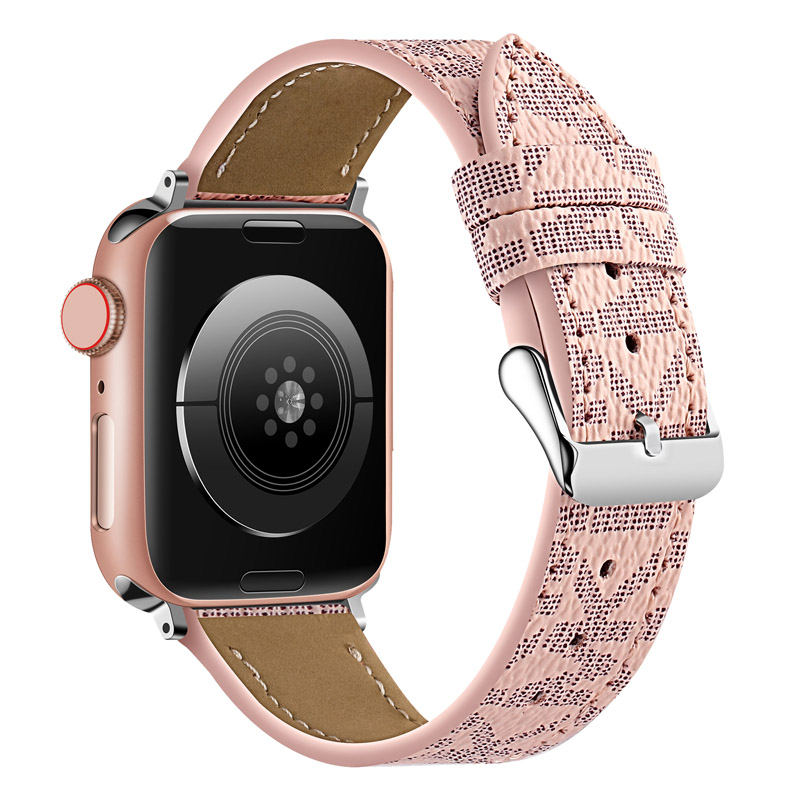 Luksusurremme kompatibel med apple watch band 38mm 40mm 41mm 42mm 44mm 45mm,  retro læderrem classic ban: Xxl / Sort gul
