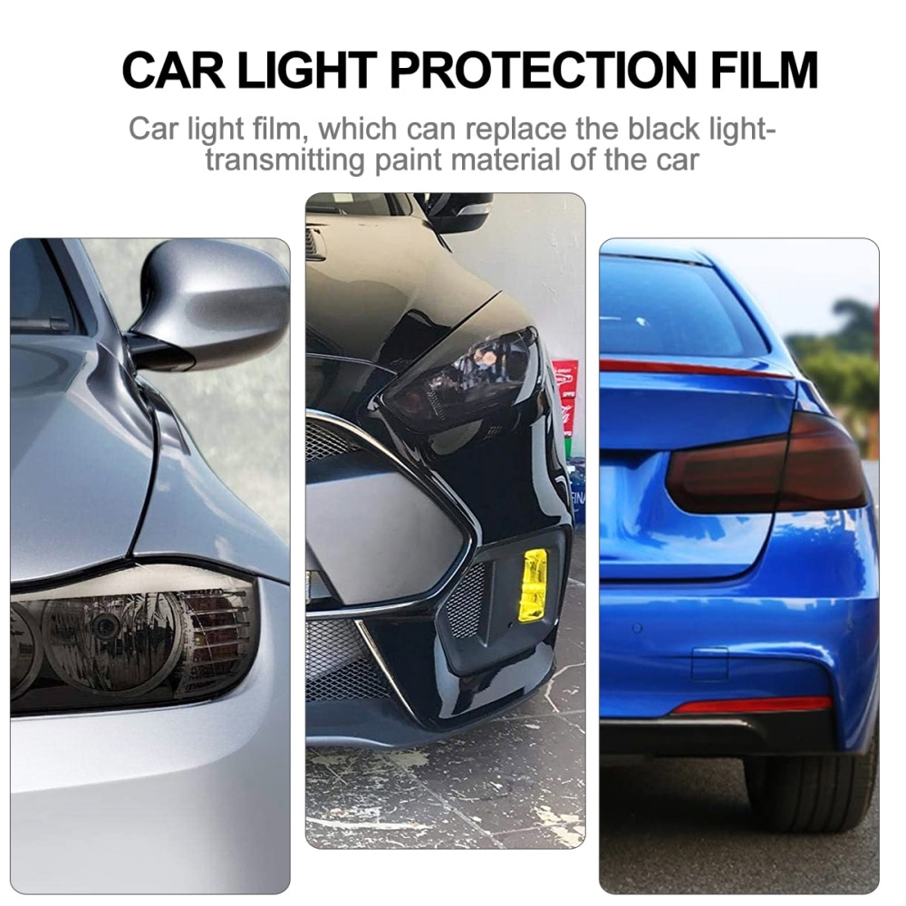 Self Adhesive Headlights Tail Lights Fog Lights Tint Vinyl Film Decorative Film