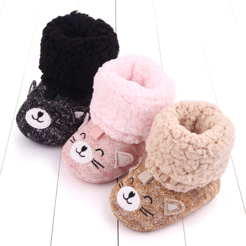Bobora – bottes de Cowboy avec pompon pour filles, mocassins latéraux antidérapants à fond souple, chaussures pour tout-petits