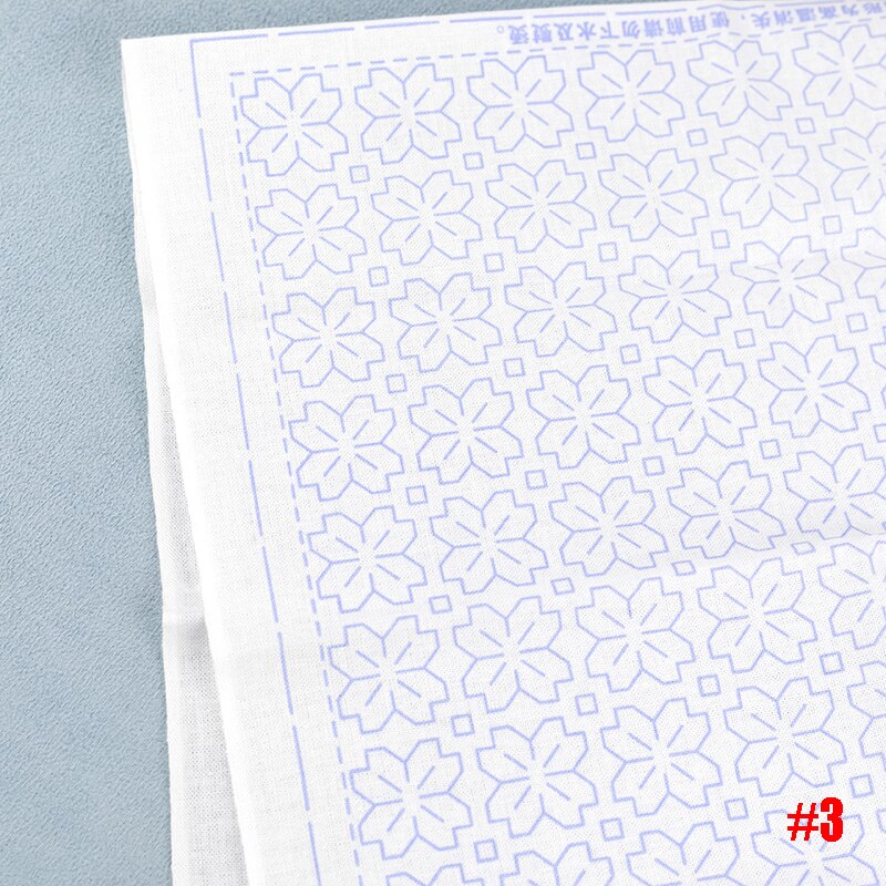 Sashiko kit,Pre-printed pattern, Sashiko Sampler Kit,10 patterns option,DIY for Crafters, Beginner Kits,White Towel Kit: 3