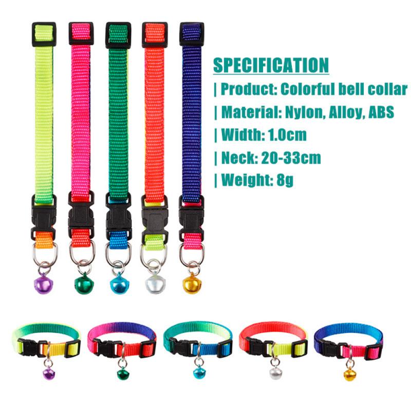 Wholesale Lot 12pcs Nylon Dog & Puppy Collars With Bell – Adjustable, Unisex, Multiple Colors (Yorkie Size)