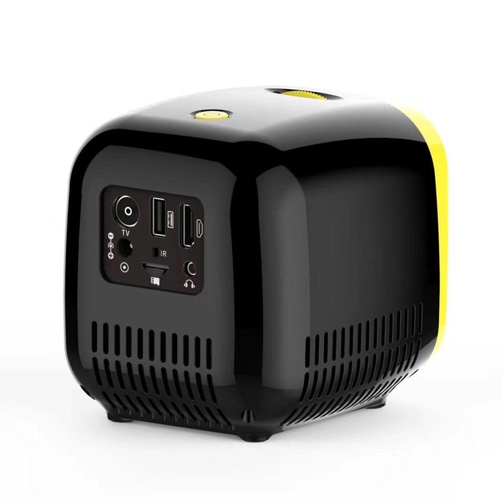 Mini proyector L1 1080P HD ultraportátil proyector con sistema de conferencia LED color negro
