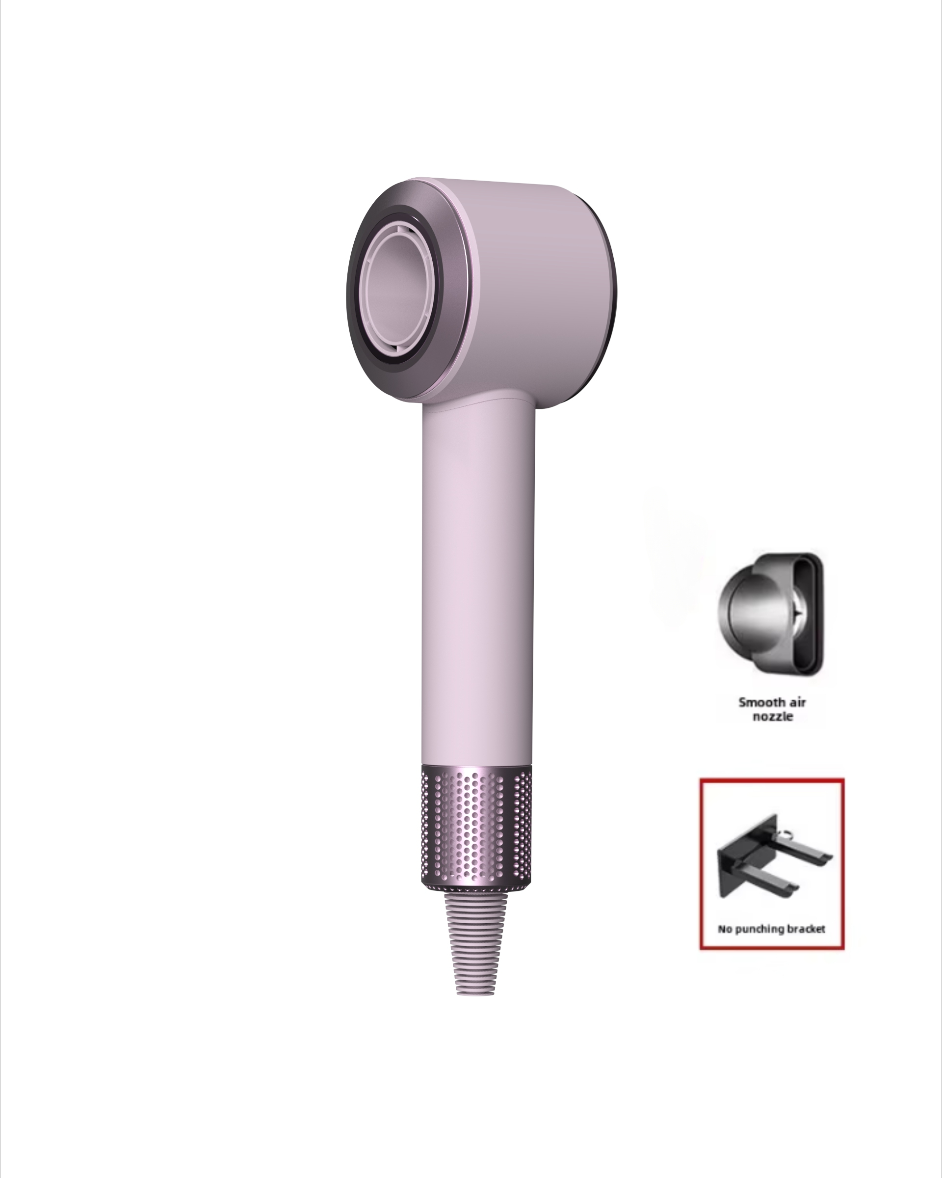 Hair Dryer with Temperature Control, Anion Functionality - Lightweight and Smooth Hair Styling: VIOLET/紫罗兰