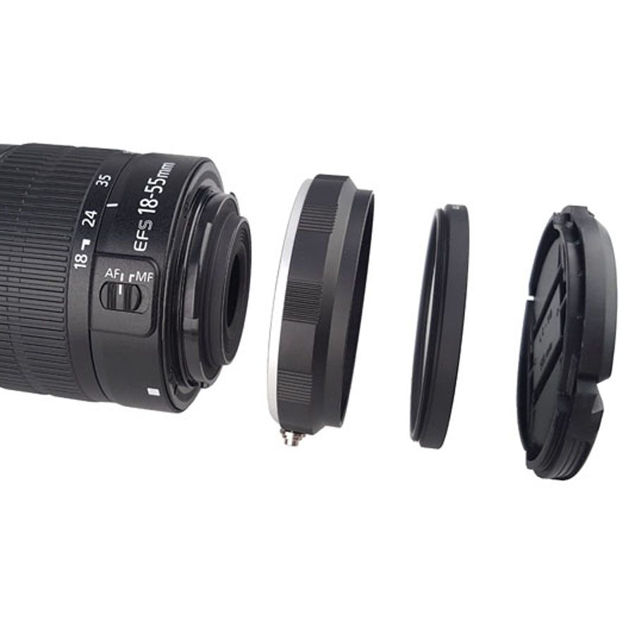 4in1 Macro lens reverse adapter protection ring kit for Canon 5d 6d 6dII 7D 60d 70d 77D 550d 600d 650d 700d 800D 1200d 100d 200D