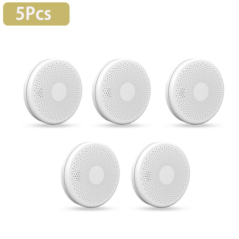 WiFi Smart Smoke Detector Home Fire Smoke Sound And Light Alarm Sensor Fire Protection Security System Firefighters Smart Home