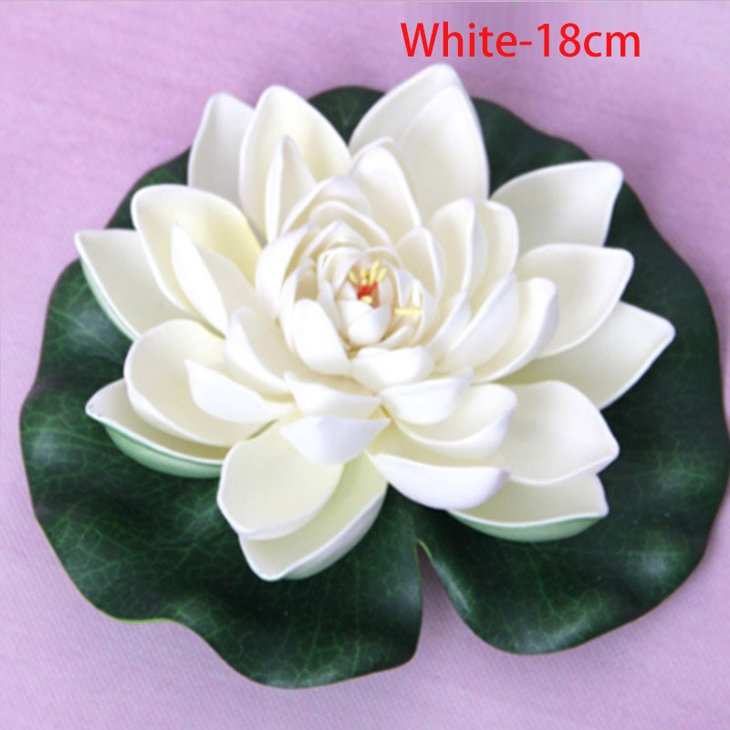 Künstliche Wasser Lilie Schwimm Blume Teich Anlage Ornament 10/18/28cm Hochzeit Heimat Garten Party Dekorationen