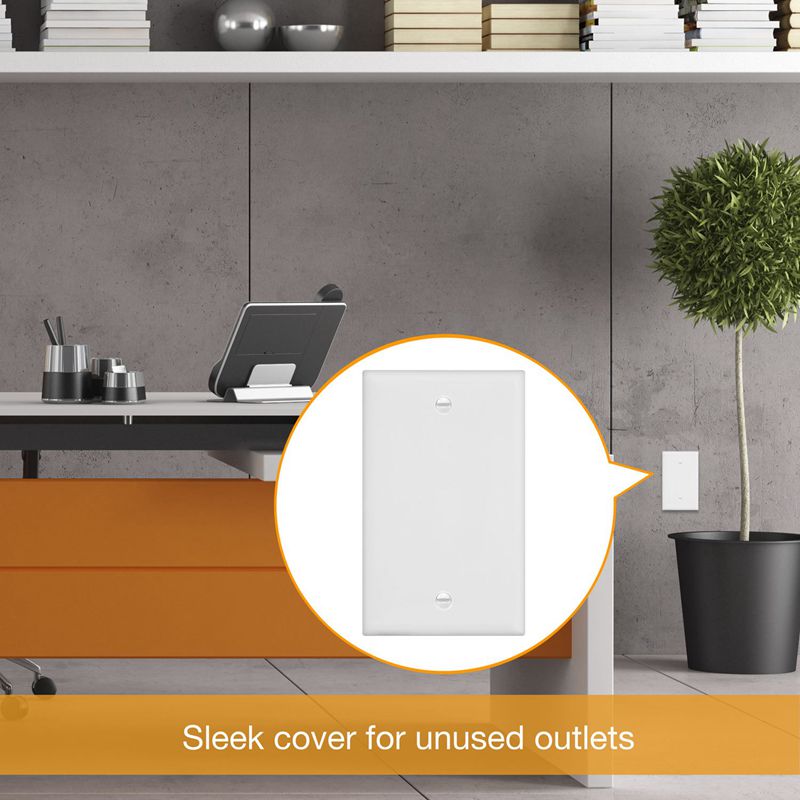 Empty Panel, Standard Size Without Device Blank Panel White (10 Packs)