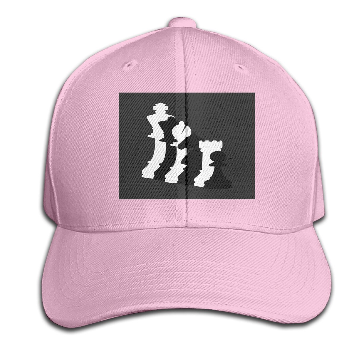 Schaakspel-Schaken Slim Fit Ontwerpen Homme Print Party Interessante Effen Kleur Goedkope Top Cap Hoed: Pink