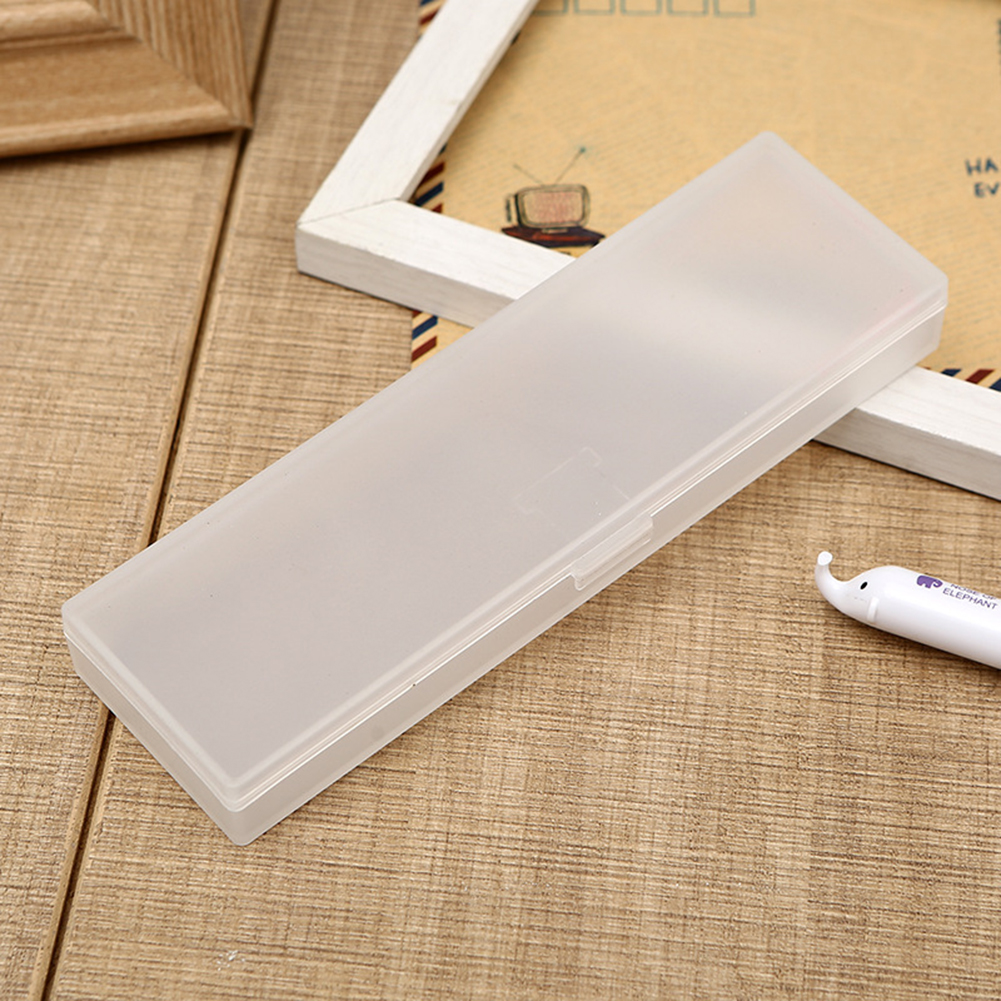 Etui Transparant Frosted Niet-giftig Pp Plastic Pen Box School Briefpapier Multifunctionele Eenvoudige Stijl