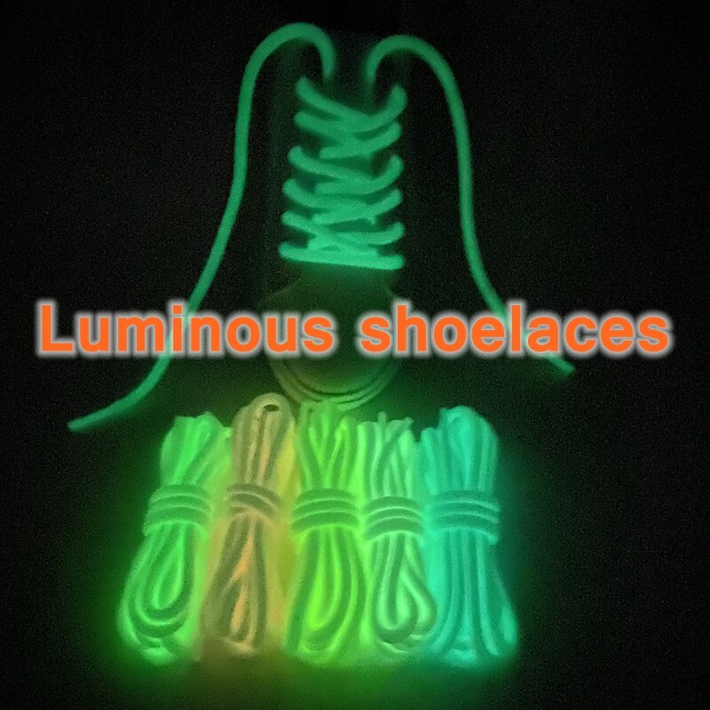 Leucht schnürsenkel 0,5 CM deutlich Leuchtstoff Schnürsenkel glühen in Der Dunklen Nacht Runde Schnürsenkel Sneaker Schnürsenkel Schuhe