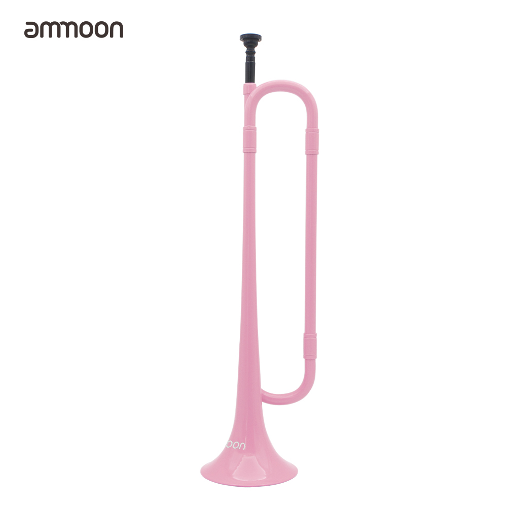 Trompeta ammoon B plana de cavalty de plástico respetuoso con el medio ambiente con boquilla para el estudiante de la Escuela de la banda: Rosa