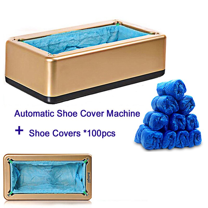 Automatic Shoe Cover Machine Intelligent Shoe Sleeve Tool Disposable Foot Cover Machine Shoe Film Device with cover*100pc