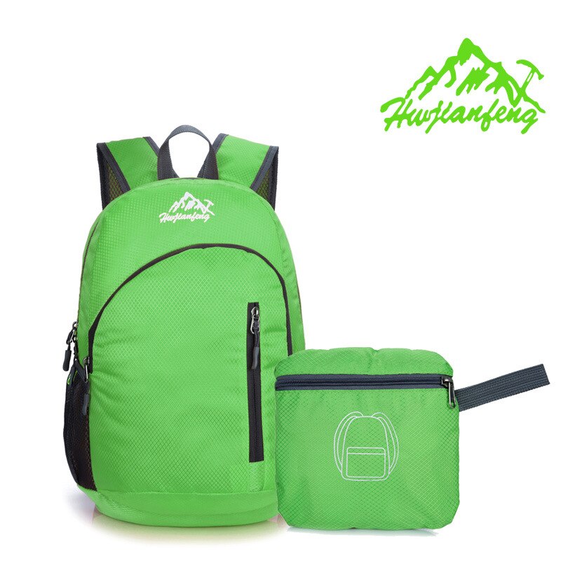 20l grote waterdichte rugzakken, bergbeklimmerstas, reistassen voor dames, rugzakken voor heren, opvouwbare sporttassen: Groene kleur