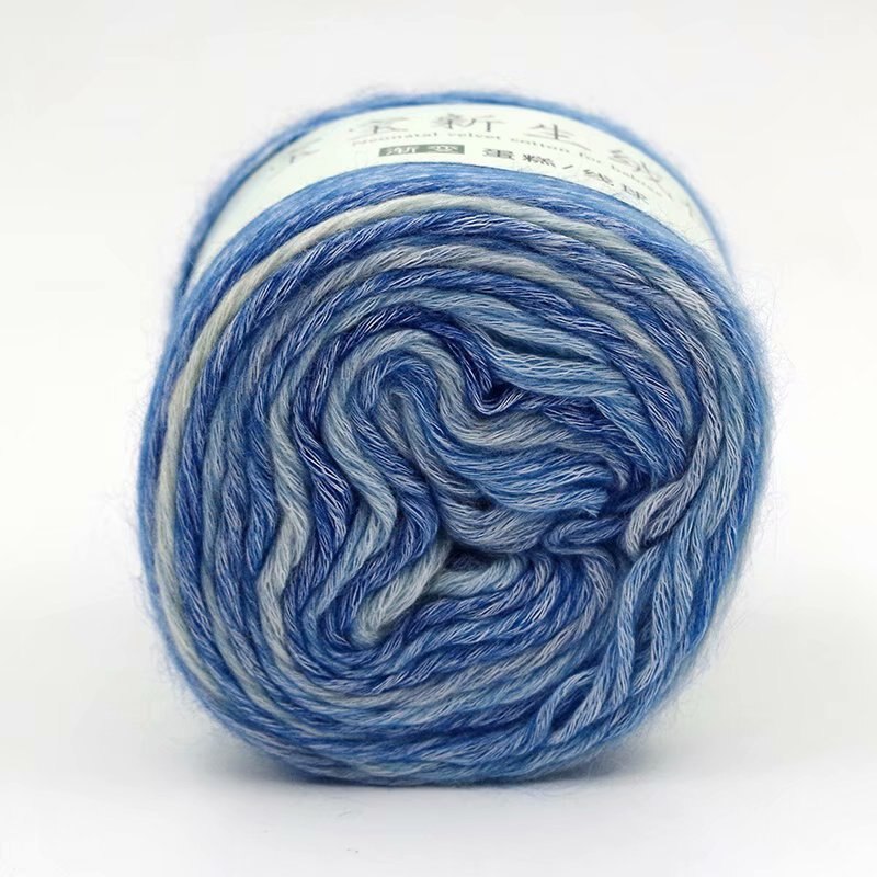 280m Cake Yarn DIY Woven Cotton Long Segment Dye Rendering Gradient Rainbow Crochet Thread 100g Handmade Stuff: 63