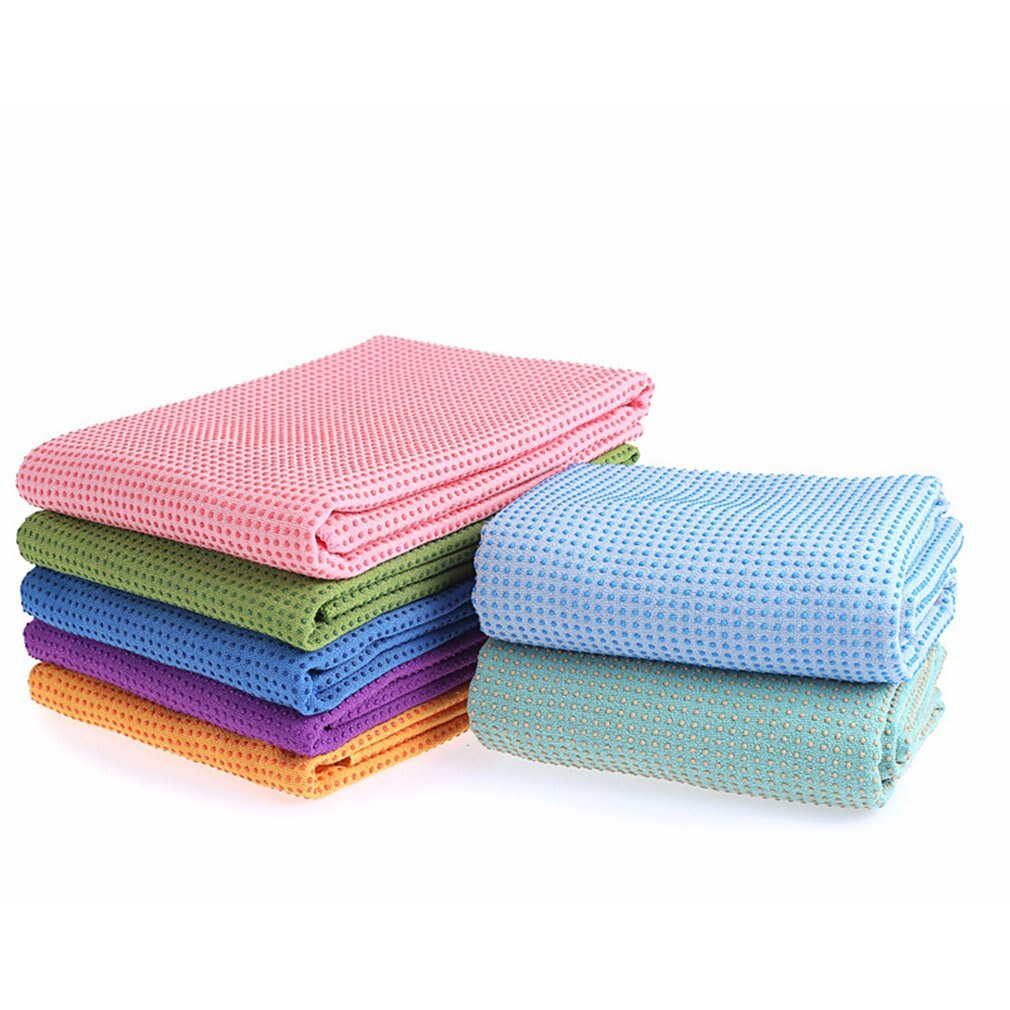 Yoga Mat Towel - 183x63cm - Microfiber Anti-Skid Cover - Exercise Equipment with Bag