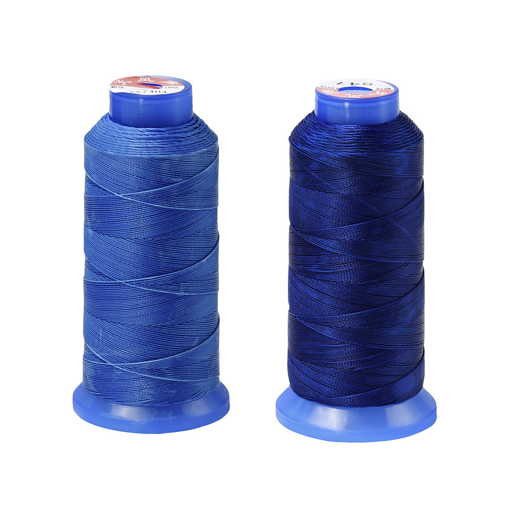 Round Waxed Thread Waxed Hand Leather Stitching Cord Sewing Circular 500D Wax Line 0.55mm Polyester Hand Leather Needles