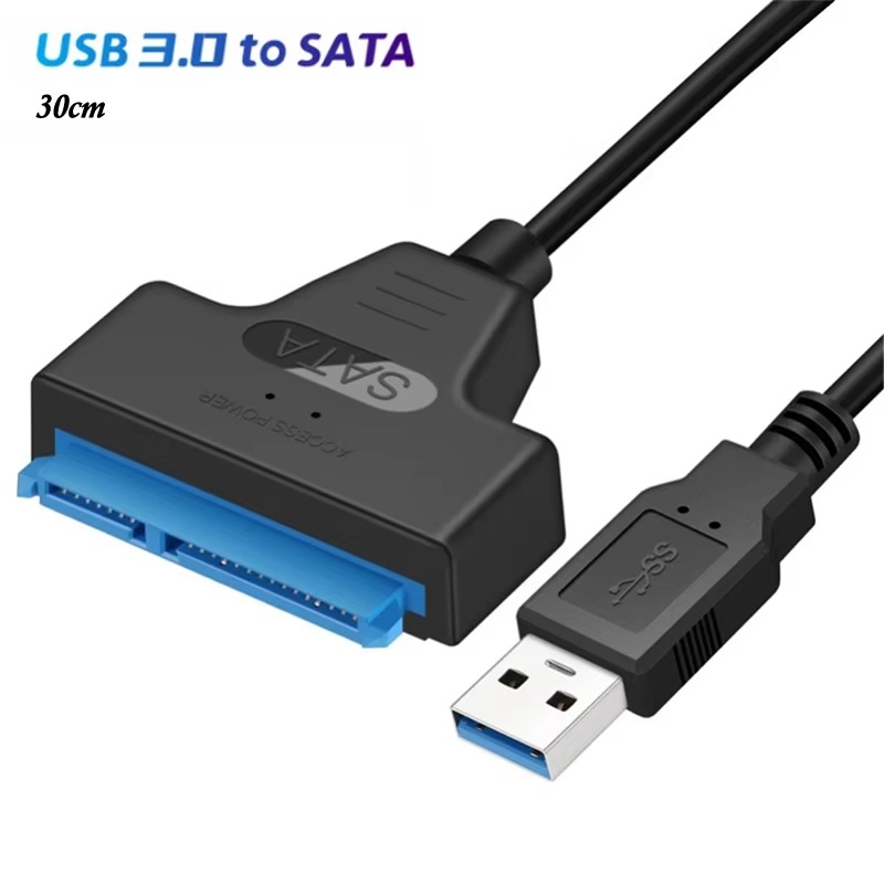 USB 3.0 naar SATA 3-kabel tot 6 Gbps voor 2,5 inch externe HDD SSD harde schijf Sata 3 22-pins adapter USB 3.0 naar Sata III-snoer