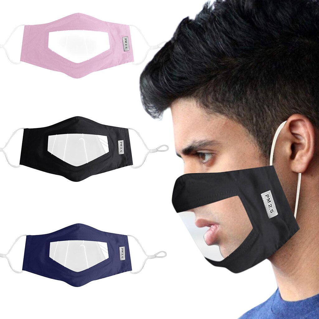 Makss Bambini Bambino Aldult Viso Maks Con Finestra Trasparente Visibile Espressione Per Non Udenti E Problemi Di Udito Mascarillas Masque: H