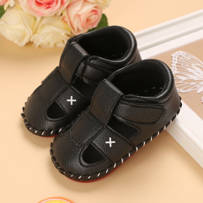 Baby Schuhe Mädchen Jungen Sandalen Neugeborenen Baby Schuhe PU Leder Nicht-Unterhose 0-18 Monate Wanderschuhe Erste Gehhilfe Baby Schuhe: A / 0-6 Monate