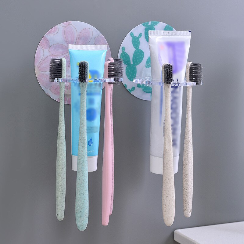 Badeværelse tilbehør disk multicard slot tandbørsteholder rack tandbørste arrangør hængende sæt stor