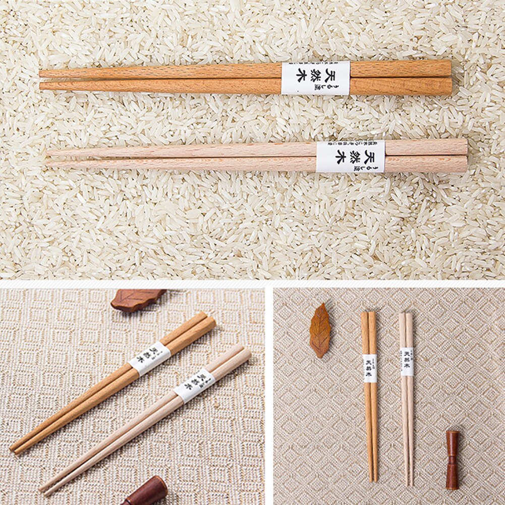 Palillos chinos de madera de 18cm, palillos chinos japoneses de 22cm, palillos con mango largo de 23cm