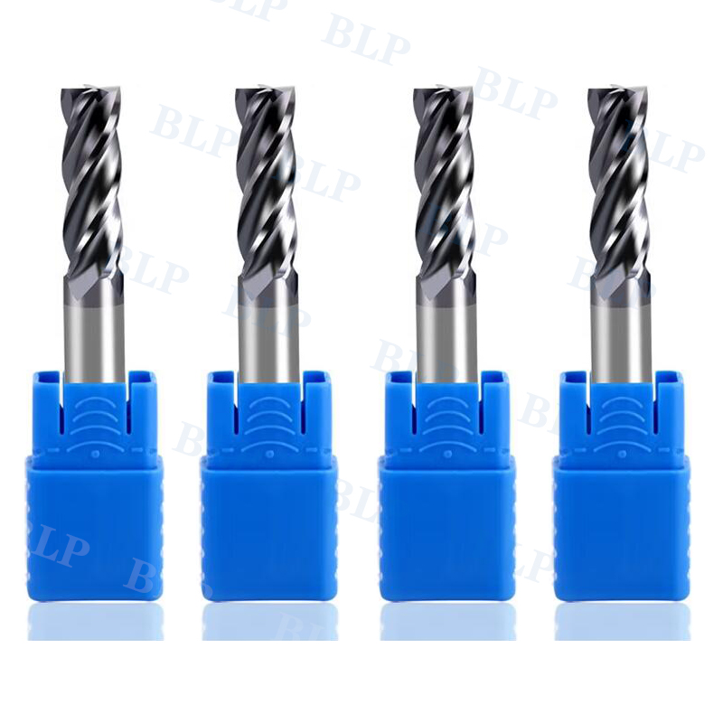 Herramienta de corte CNC de acero de tungsteno, fresa de extremo Hrc50, nano revestimiento de acero de tungsteno de 4 lados, fresa extendida al por mayor