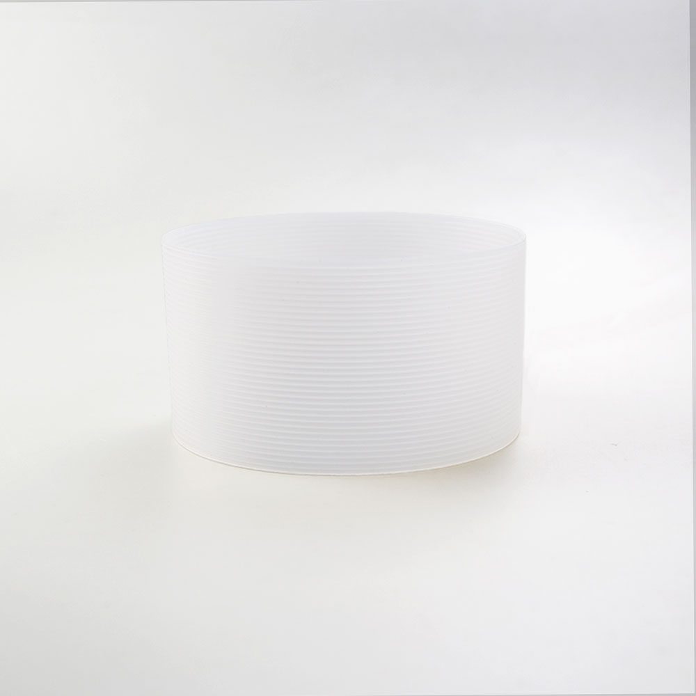 16 Kleuren 8.5Cm Siliconen Cup Cover Strepen Antislip Warmte Voor Glas Cup Mouwen 85Mm Geïsoleerde Water fles Cup Mouwen: Licht Groen