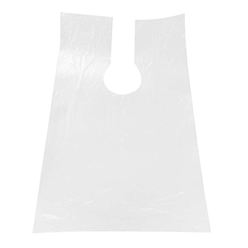 100Pcs Wegwerp Waterdichte Kapper Cape Barbershop Kapsalon Schort Kapsel Kappers Shawl