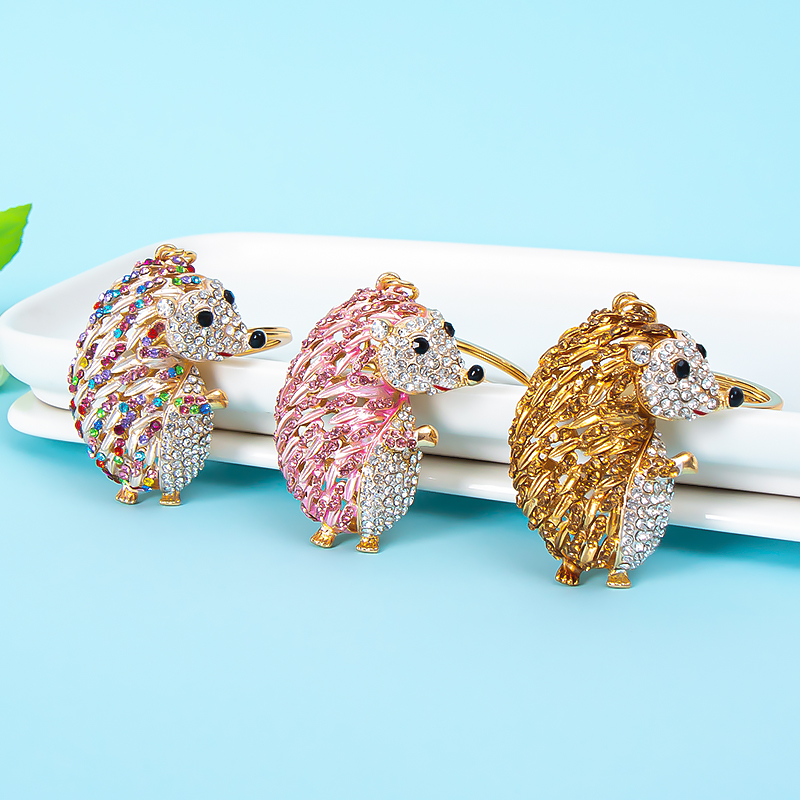 Egel Speelgoed Sleutelhanger Ring Hanger Knuffel Dier sleutelhanger Auto Tas Prachtige Kleine Hanger Paar Sleutelhanger