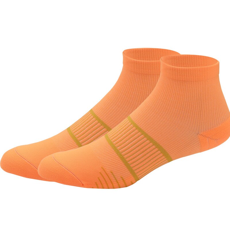 Calcetines deportivos profesionales para hombre y mujer, de secado rápido, transpirables, absorbentes del sudor, para caminar y ciclismo: Orange