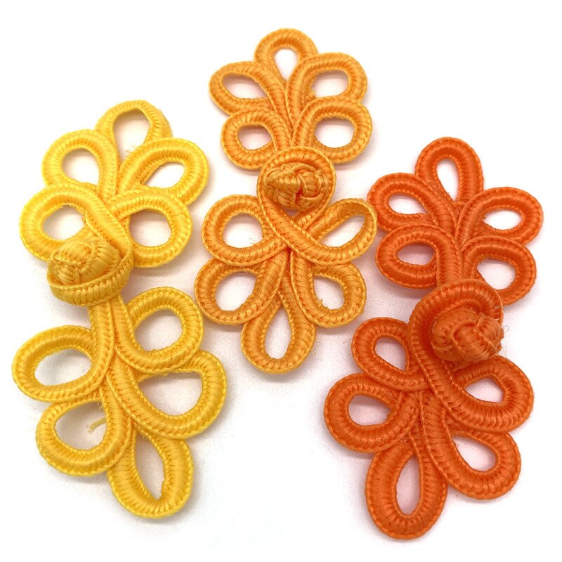 10 Pairs/Pack Chinese Frog Closure Buttons Knot Fastener Sewing Handmade Flower Cheongsam Button Craft DIY