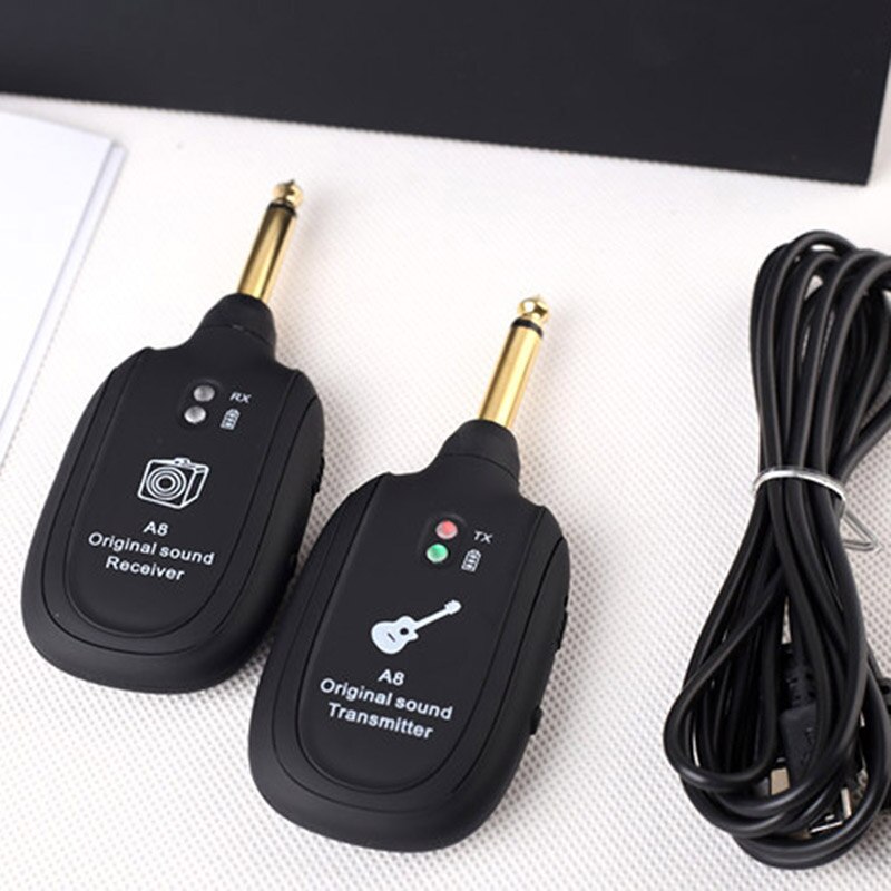Portable Wireless Audio Guitar Transmitter Receiver System Electric Guitar Bass Violin Musical Instrument Wireles Transmitter