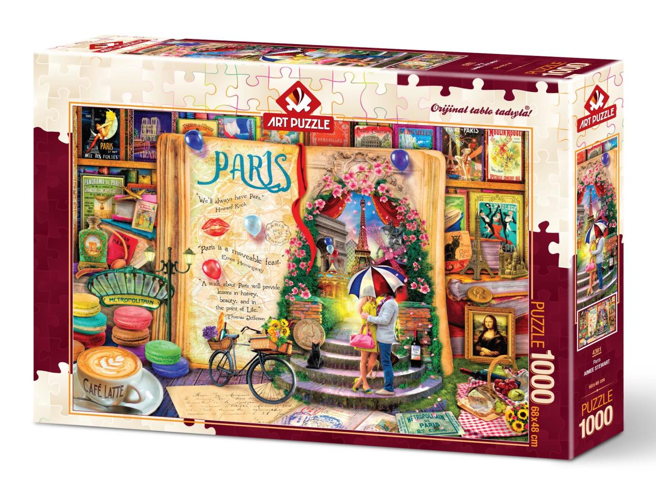 Art Puzzle Paris 1000 Piece Jigsaw Puzzle