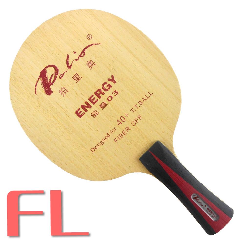 Palio energy03 energia 03 energia-03 5 madeira + 4 fibra ténis de mesa lâmina para raquete pingpong: FL  long handle