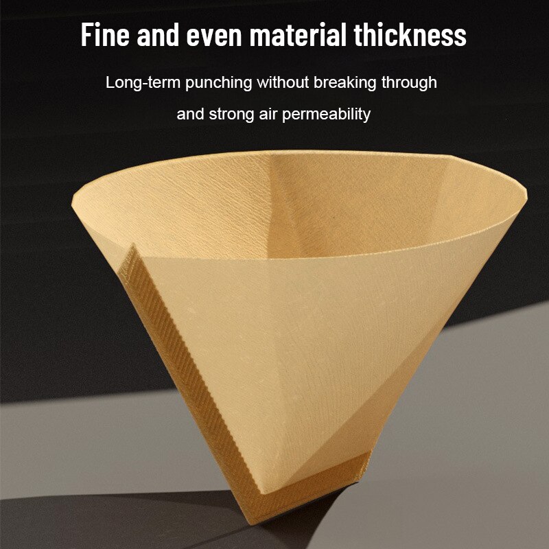 100 Stks/set Koffie Filtreerpapier 101 Met De Hand Gebrouwen Koffiepot Filtreerpapier Amerikaanse Koffiemachine Filterkop Coffeepape