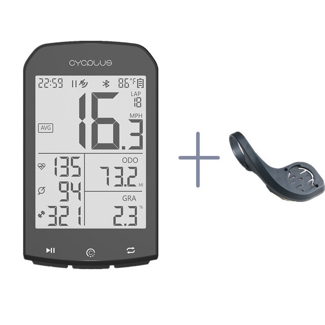 Cycplus M1 Fiets Gps Computer Fiets Computer Speedmeter Draadloze Fietscomputer Stopwatch: CYCPLUS M1 with Moun