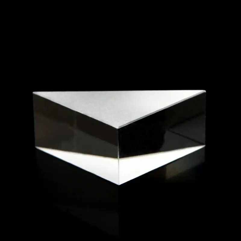 Verre optique triangulaire, 20x20x10mm, Lsosceles, Angle droit, lentille prisme K9, spectre lumineux, médecine physique