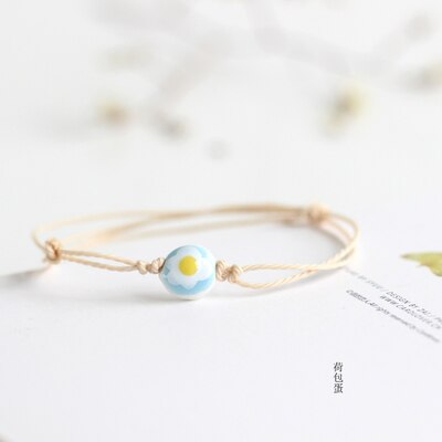 Stundent criativo artesanal cerâmica pulseira jóias simples moda jóias para mulher #1559: 8