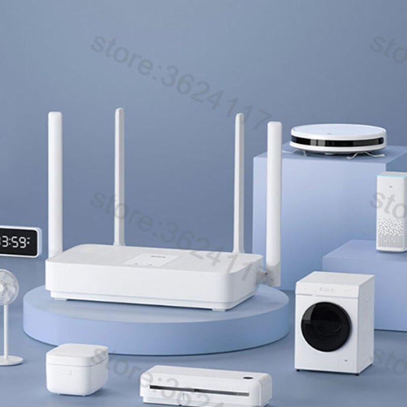 Xiaomi redmi  ax5 router gigabit 256mb 1.5 ghz dual-band 1775 mbps trådlös router wifi 6 repeater med 4 högförstärkningsantenner bredare