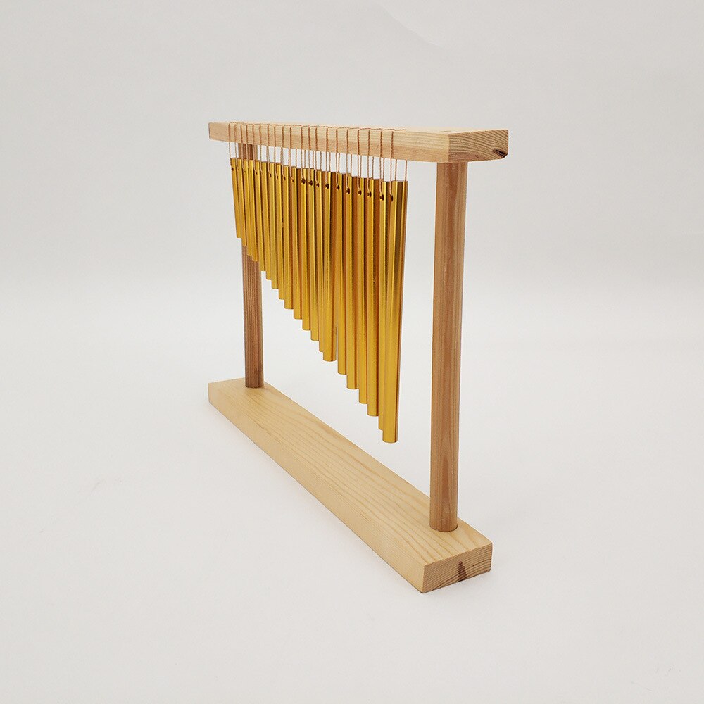 20 Bars Wind Chime Bell Musical Instrument Wooden Frame Percussion Musical Toy Bars Wind Chime Bell Musical Instrument Wind Bell