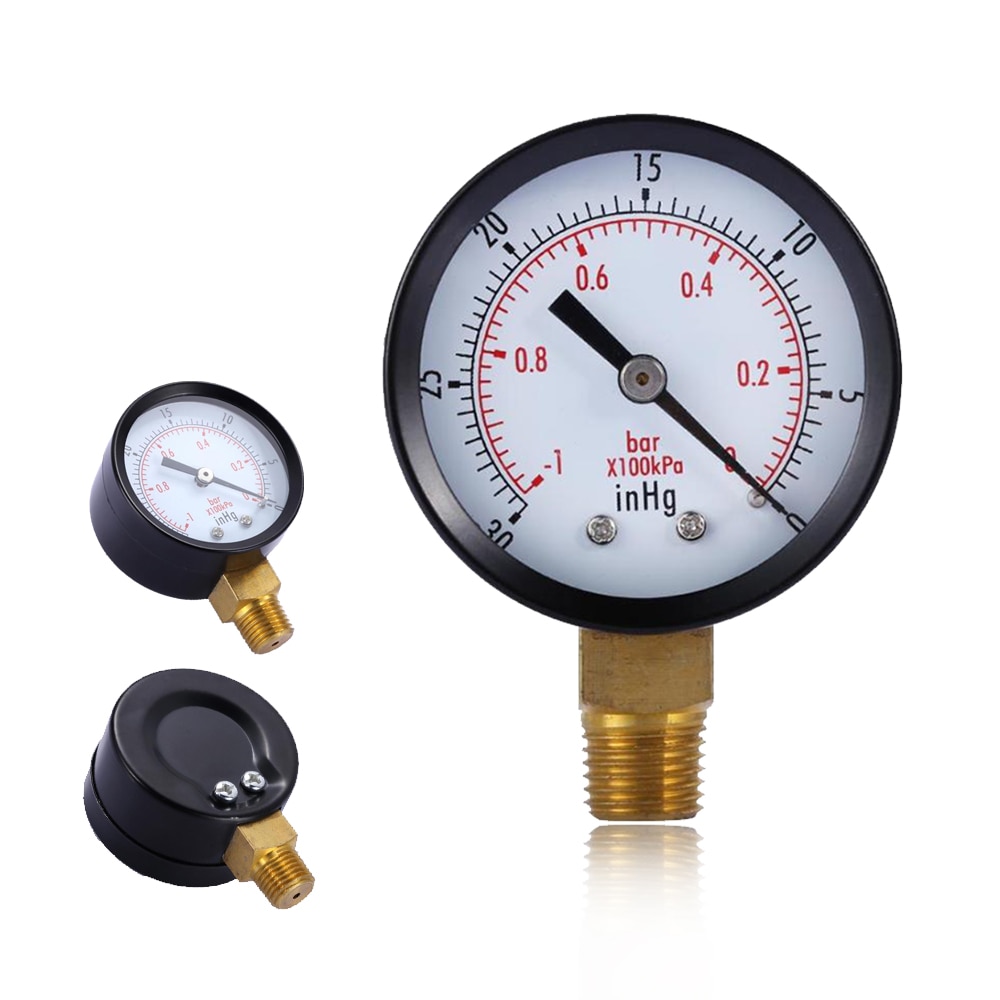Manómetro de vacío, Mini Dial, escala Dual portátil, medidor de TS-50-1 de presión de vacío, medidor de presión de 2 ", indicador Digital de Dial