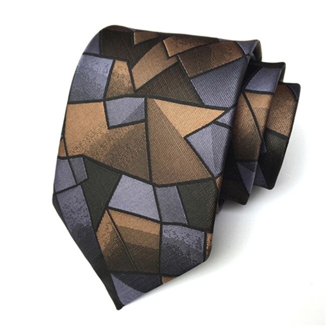 Ties for Men Wedding Business Formal Wear Neckties Polyester Jacquard Ties 8 CM Neckwear Men