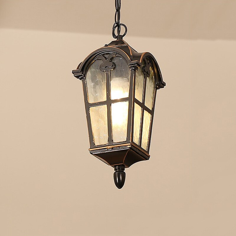 Europese Waterdichte Kroonluchter Balkon Decoratieve Verlichting Wijngaard Hanger Hanglamp Armatuur Villa Verlichting