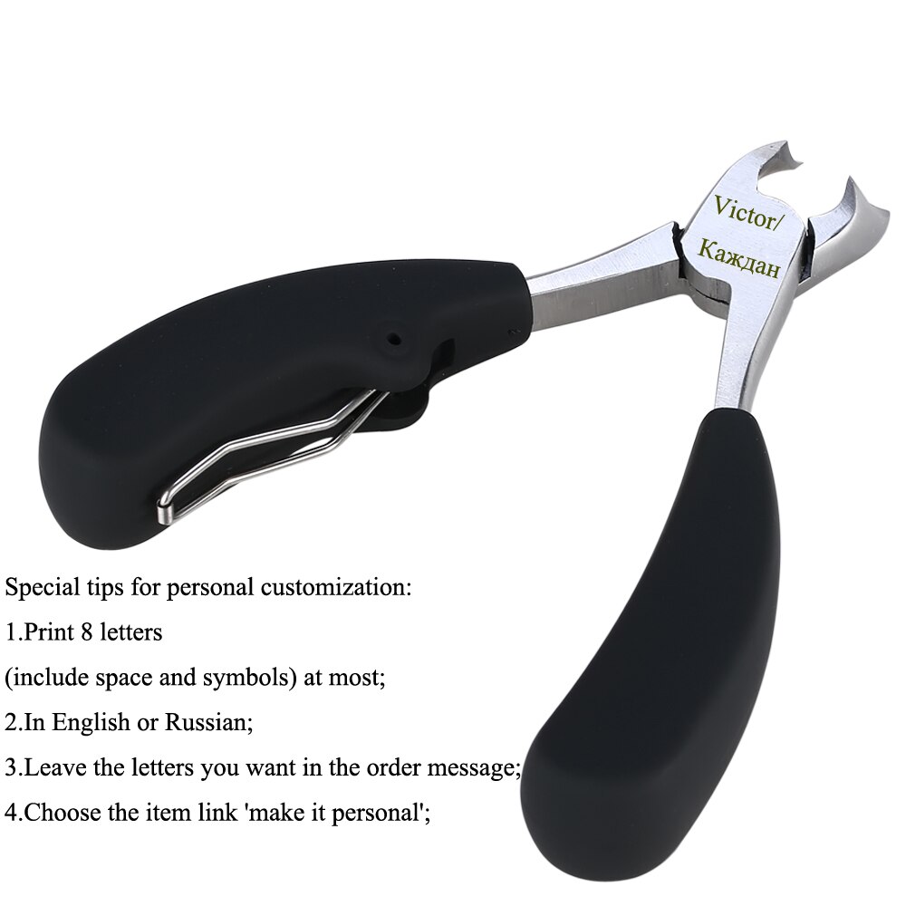 Stainless Steel Nail Scissors Manicure Cutter Rubber Hand Cuticle Nipper Nail Tools